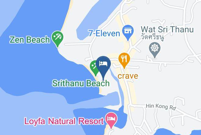 Amphoe Ko Pha Ngan - Nice Sea Resort Maps