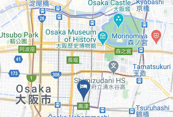 Osaka City Chuo Ward - Nichiei Osaka Maps