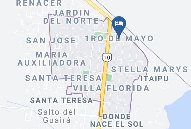 Salto Del Guaira - Nico Palace Hotel Maps