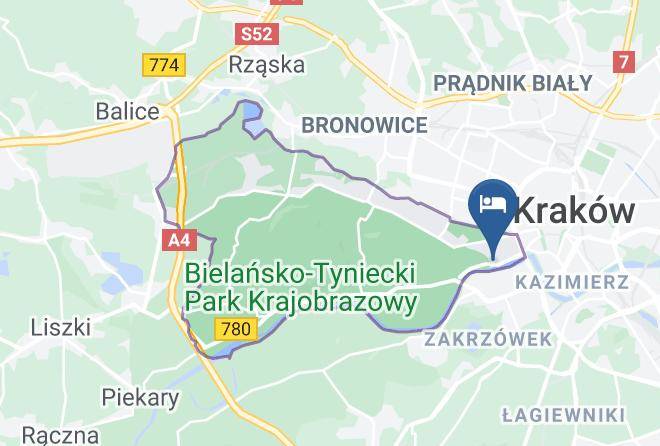 Cracow - Niebieski Art Hotel & Spa Maps