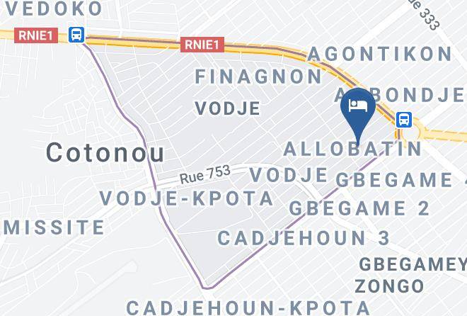 Cotonou - Nifur Hotel Maps