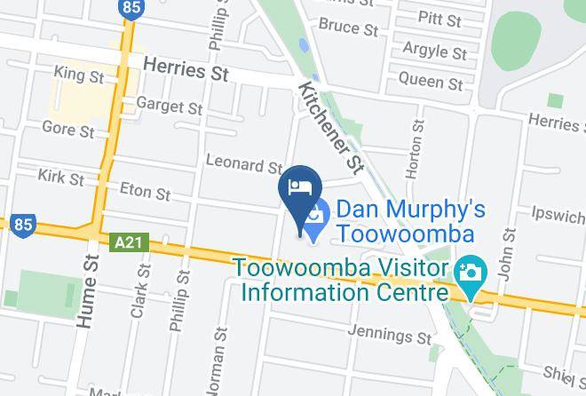 Toowoomba - Nightcap At Federal Hotel Maps