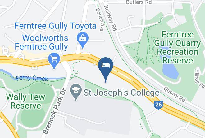 Knox - Nightcap At Ferntree Gully Hotel Motel Maps