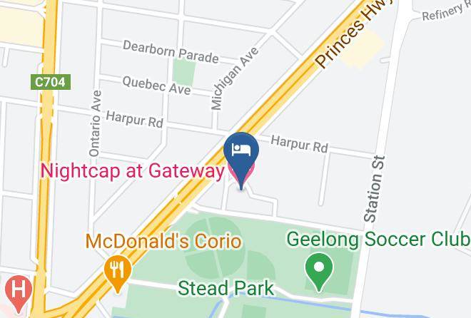Greater Geelong - Nightcap At Gateway Hotel Maps