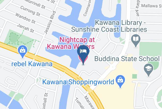 Sunshine Coast - Nightcap At Kawana Waters Hotel Maps