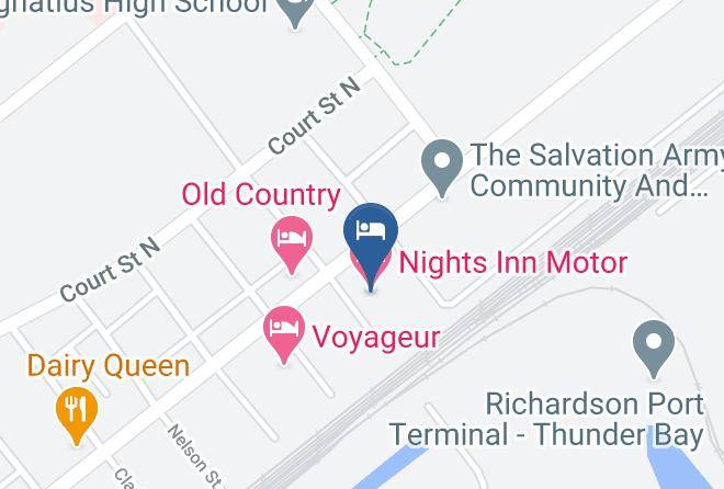 Thunder Bay - Nights Inn Motor Hotel Maps
