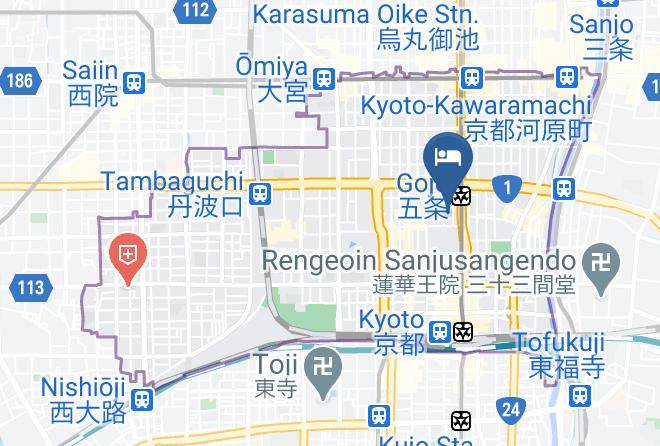 Kyoto City Shimogyo Ward - Niigataya Ryokan Maps