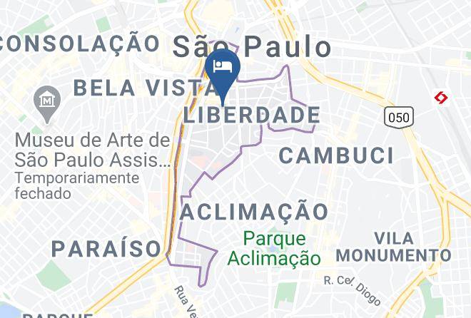 Sao Paulo Liberdade - Nikkey Palace Hotel Maps