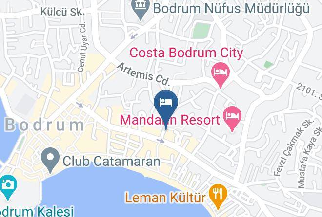 Bodrum - Nil Mars Otel Maps