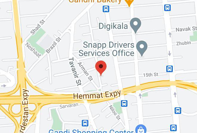Tehran - Niloo Hotel Maps