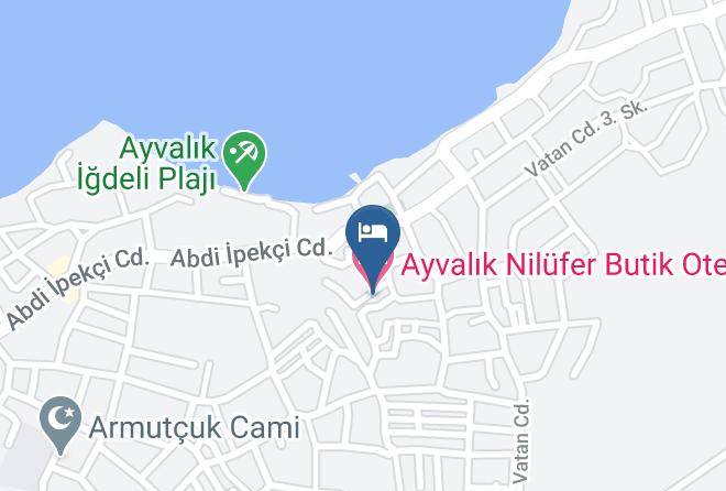 Ayvalik - Ayvalik Nilufer Butik Otel Maps