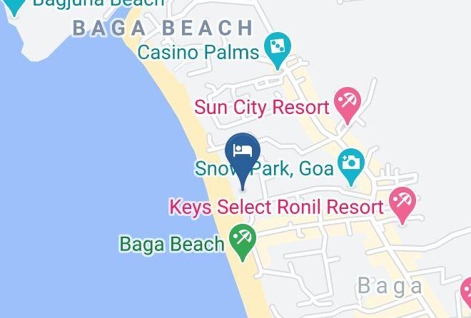 Bardez - Nimbus Baga Beach Resort Maps