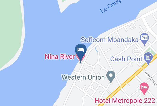 Mbandaka - Nina River Hotel Maps