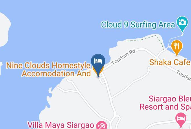 Surigao Del Norte - Nine Clouds Homestyle Accomodation And Restaurant Maps
