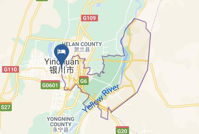 Yinchuan - Nine Continental Hotel Maps