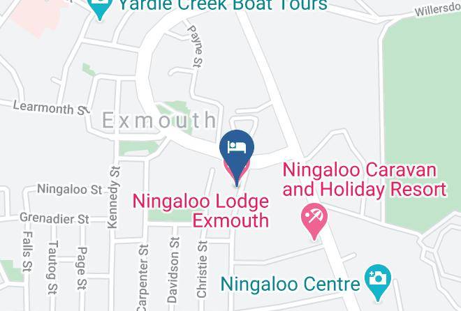 Ningaloo Lodge Exmouth Map