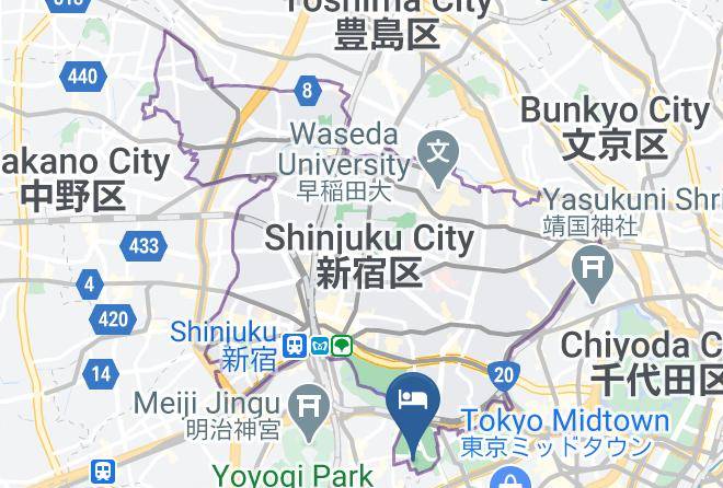 Shinjuku Ward - Nippon Seinenkan Hotel Maps