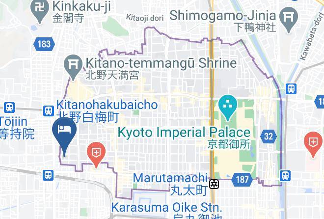 Kyoto City Kamigyo Ward - Nipponia Maps