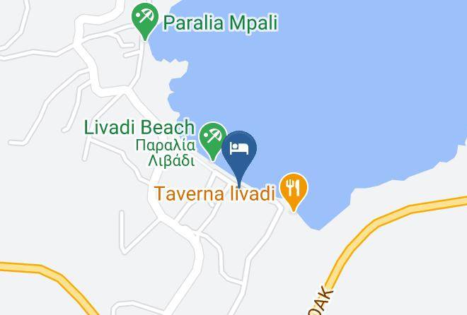 Rethimni - Niriides Beach Hotel Cafe Restaurant Maps