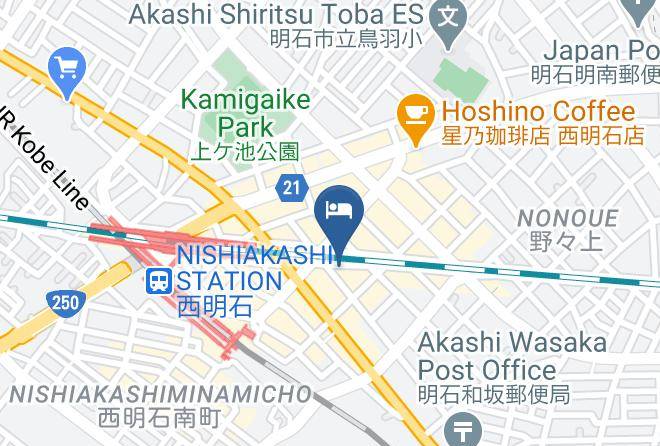 Akashi City - Nishiakashi Lincoln Hotel Maps