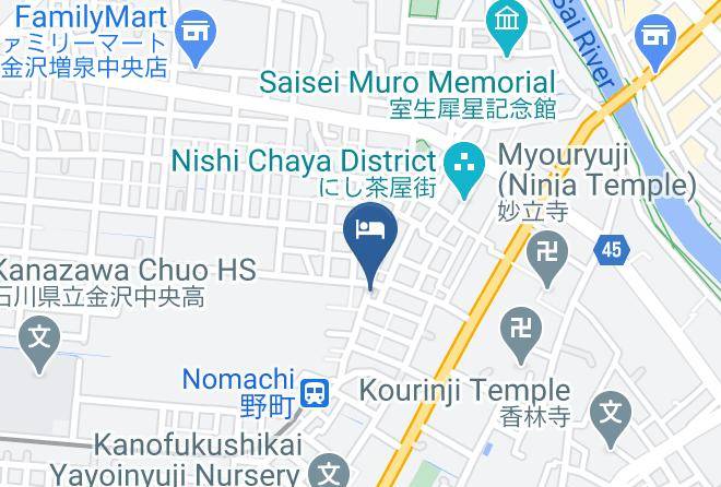 Kanazawa City - Nishichaya Tabi Ne Maps