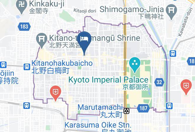 Nishijin Isacho Machiya Iori Machiya Stay Map