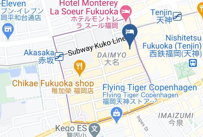 Fukuoka City Chuo Ward - Nishitetsu Grand Hotel Maps
