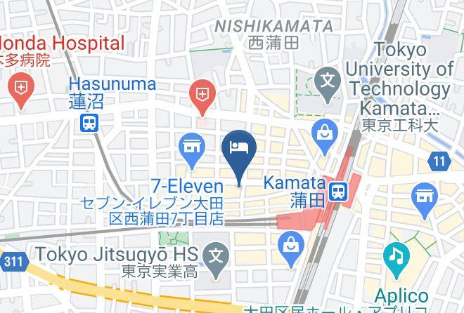 Ota Ward - Nishitetsu Inn Kamata Maps