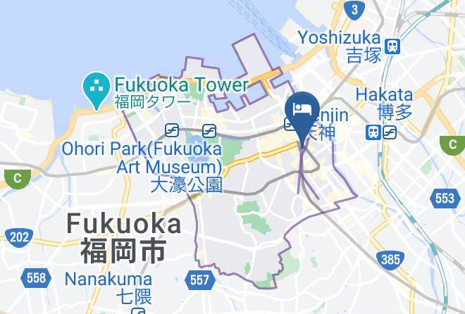 Fukuoka City Chuo Ward - Nishitetsu Inn Tenjin Maps
