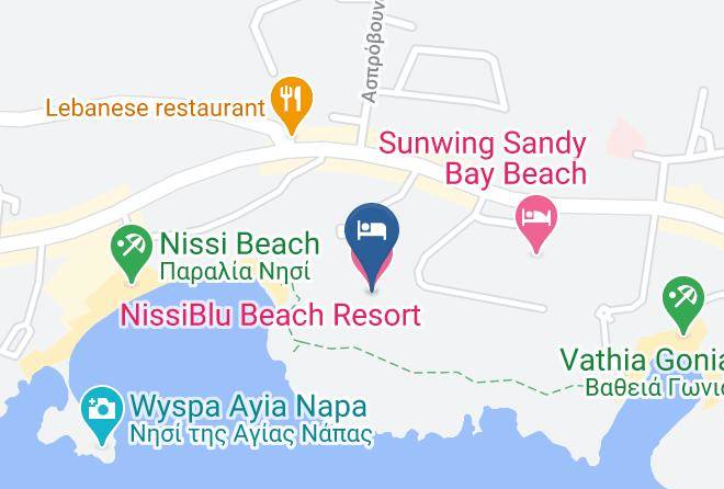 Cyprus - Nissiblu Beach Resort Maps