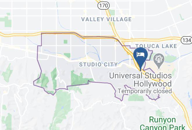 Los Angeles - Nite Inn At Universal City Maps