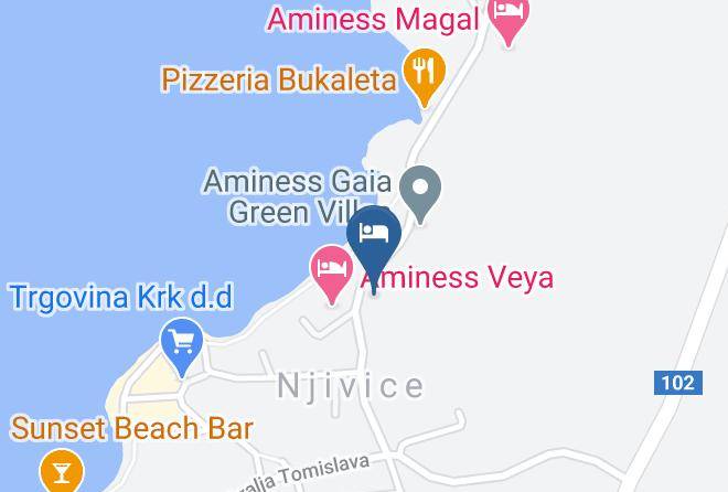 Omisalj - Njivice Resort Maps
