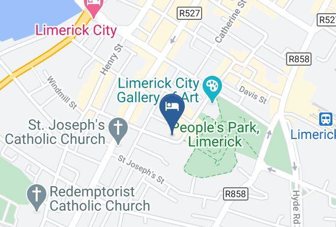 Limerick - No 1 Pery Square Hotel & Spa Maps
