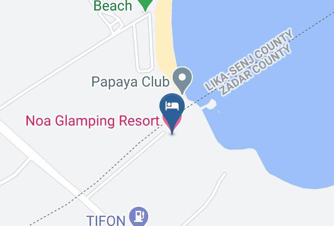 Novalja - Noa Glamping Resort Maps