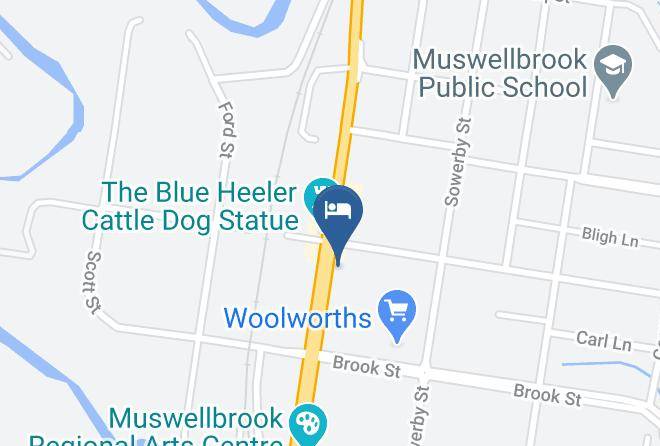 Muswellbrook - Noah's Mid City Motor Inn Muswellbrook Maps