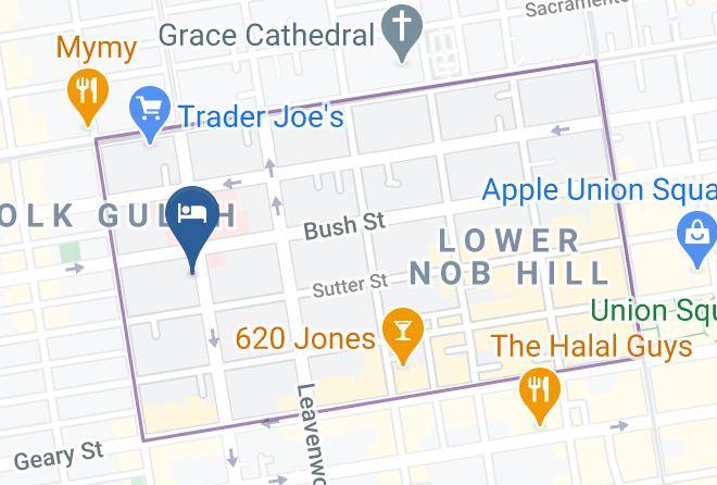 San Francisco - Nob Hill Hotel Maps