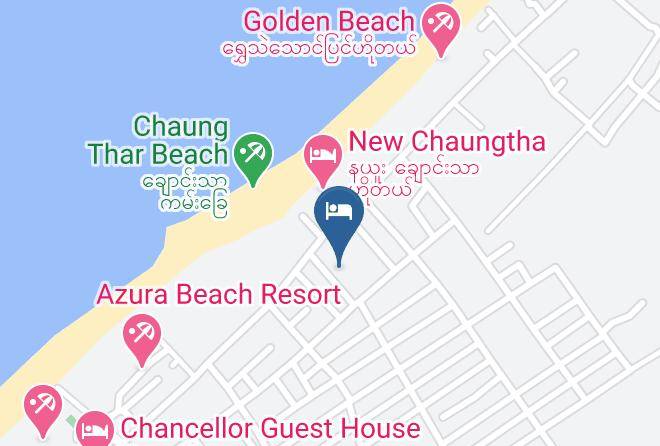 Noble Chaung Tha Hotel Mapa
 - Ayeyarwady - Pathein