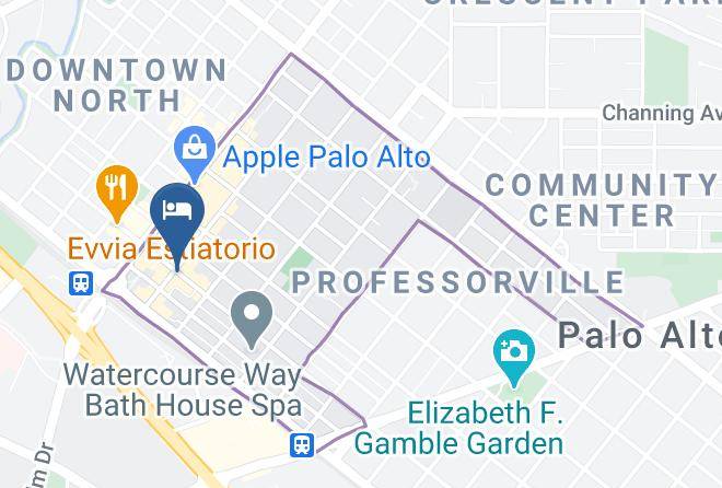Santa Clara - Nobu Hotel Palo Alto Maps