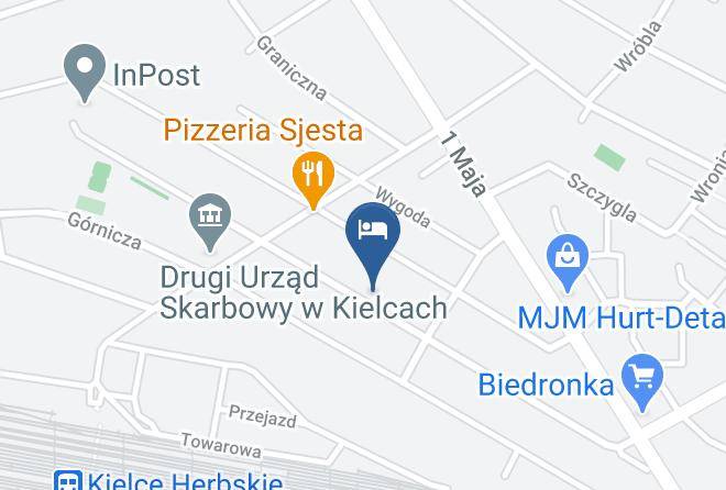Kielce - Noclegi Agat Maps