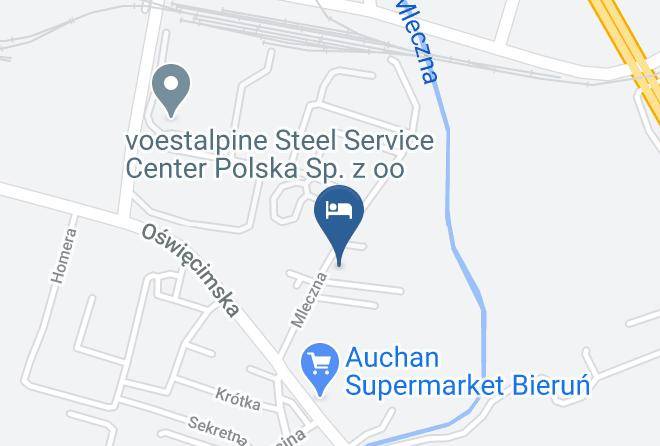 Noclegi Bierun Uramex Map