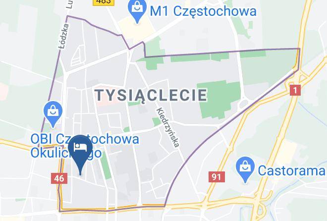 Czestochowa - Noclegi Czestochowa Fado Maps