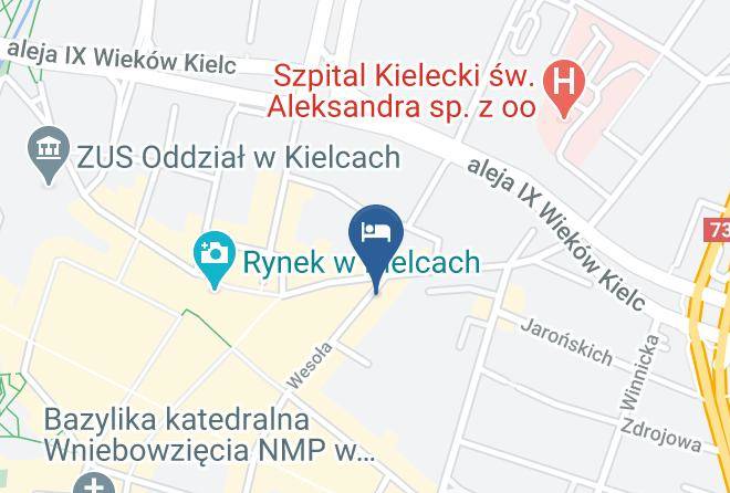 Kielce - Noclegi Kielce Centrum Maps