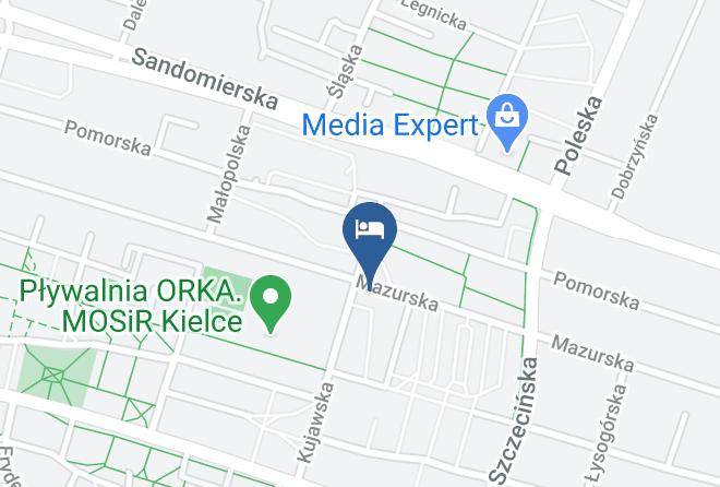 Kielce - Noclegi Mazurska Maps
