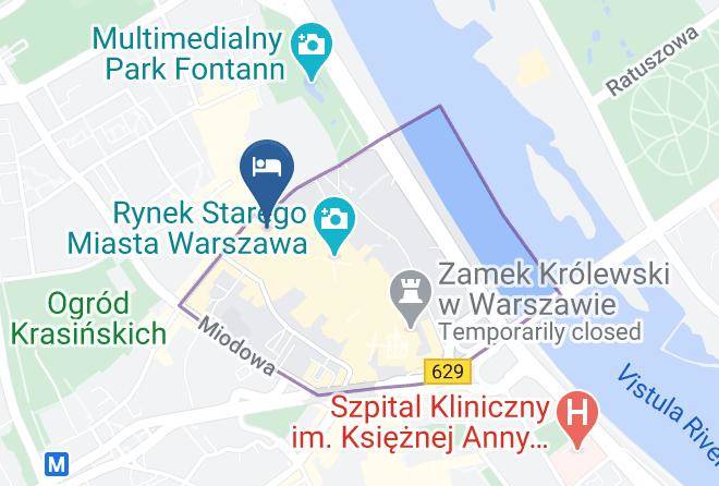 Warsaw - Noclegi P&o Starowka Na Starym Miescie Maps