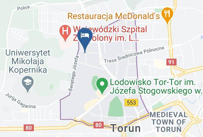 Torun - Noclegi Przy Szpitalu Maps