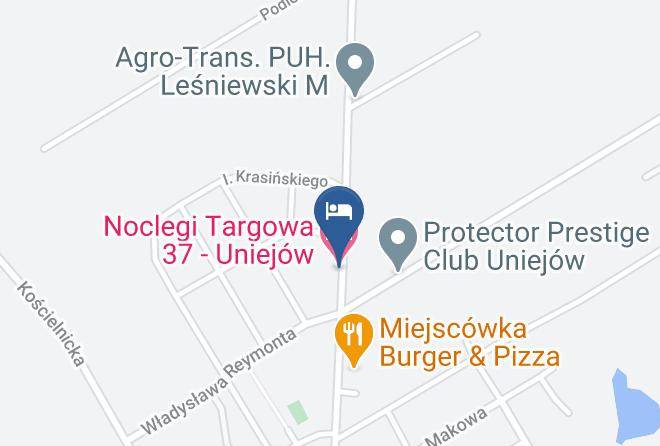 Poddebicki - Noclegi Targowa 37 Uniejow Maps