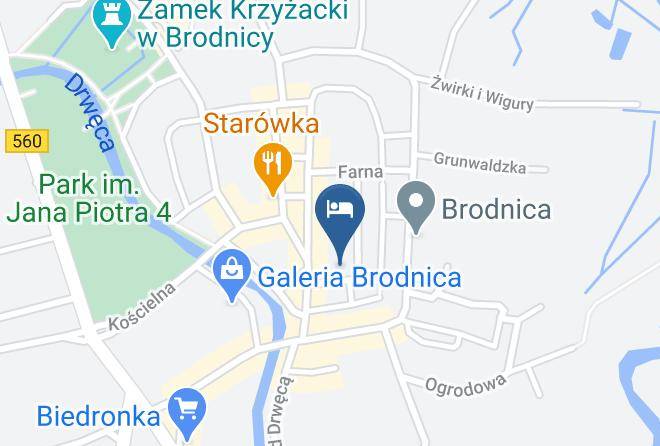 Noclegi W Centrum Brodnicy Map
