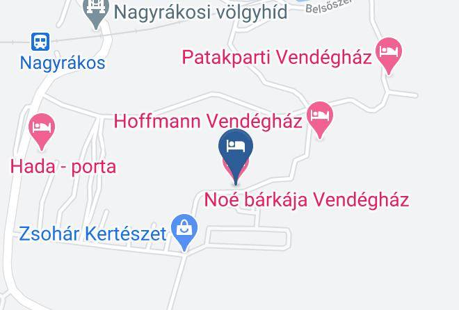 Nagyrakos - Noe Barkaja Vendeghaz Maps