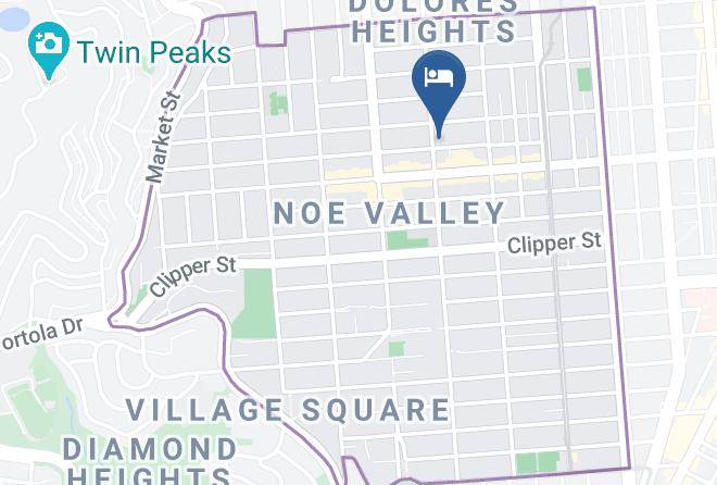 San Francisco - Noe Valley Top Floor 3 Br Victorian Maps