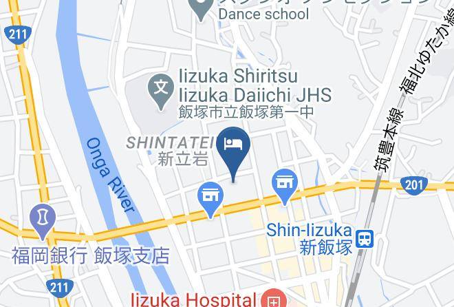 Iizuka City - Nogami President Hotel Maps